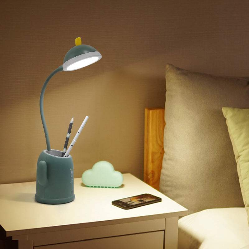 Cactus Pen Holder Table Lamp - USB Rechargeable Desk Light Desk Lamps & Lighting - Tophatter Daily Deals