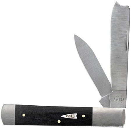 Case Razor Folding Knife - Black Smooth Micarta - 27823 Traditional Knives - Tophatter Daily Deals