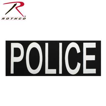 Rothco Police Patch With Hook Back "LARGE" - Tophatter Daily Deals