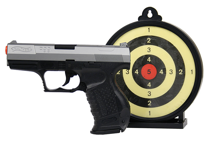 Walther Two-Tone P99 Airsoft Pistol With Free Sticky Target - Tophatter's Guns'N'Weapons Store Collectible Weapons - Tophatter Daily Deals