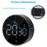 2.79" LED Digital Electronic Countdown Timer Dimmable Mutable Magnetic Clock Kitchen Tools & Gadgets - Tophatter Daily Deals