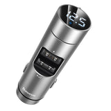 Baseus Automotive FM Transmitter Modulator Silver 0 - Tophatter Daily Deals