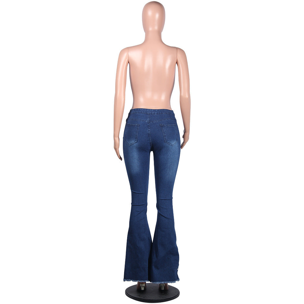 Beaded flared pants 0 - Tophatter Daily Deals