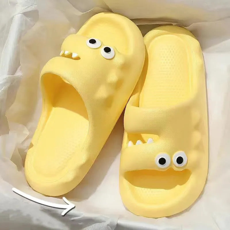 Croc-Call™ Kawaii Slippers Yellow Slippers - Tophatter Daily Deals