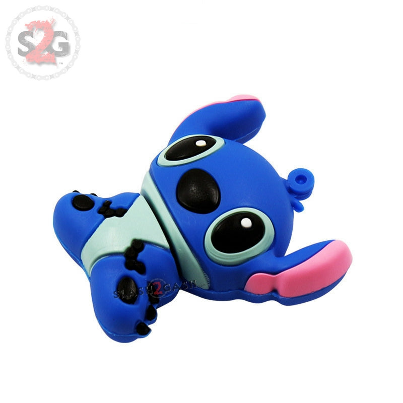 Cute Cartoon Stitch USB Flash Drive 2.0 Rubber Memory Stick 16gb USB Flash Drive - Tophatter Daily Deals