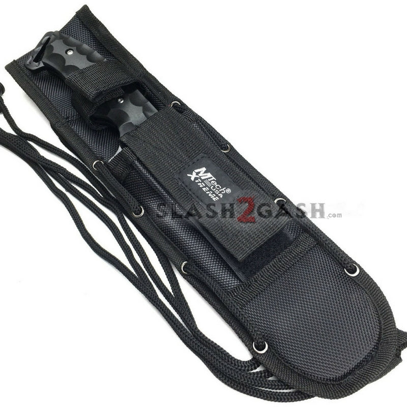 MTech Xtreme Full Tang Black Fixed Blade Tactical Fighter Knife w/Sheath Knife-Fixed - Tophatter Daily Deals