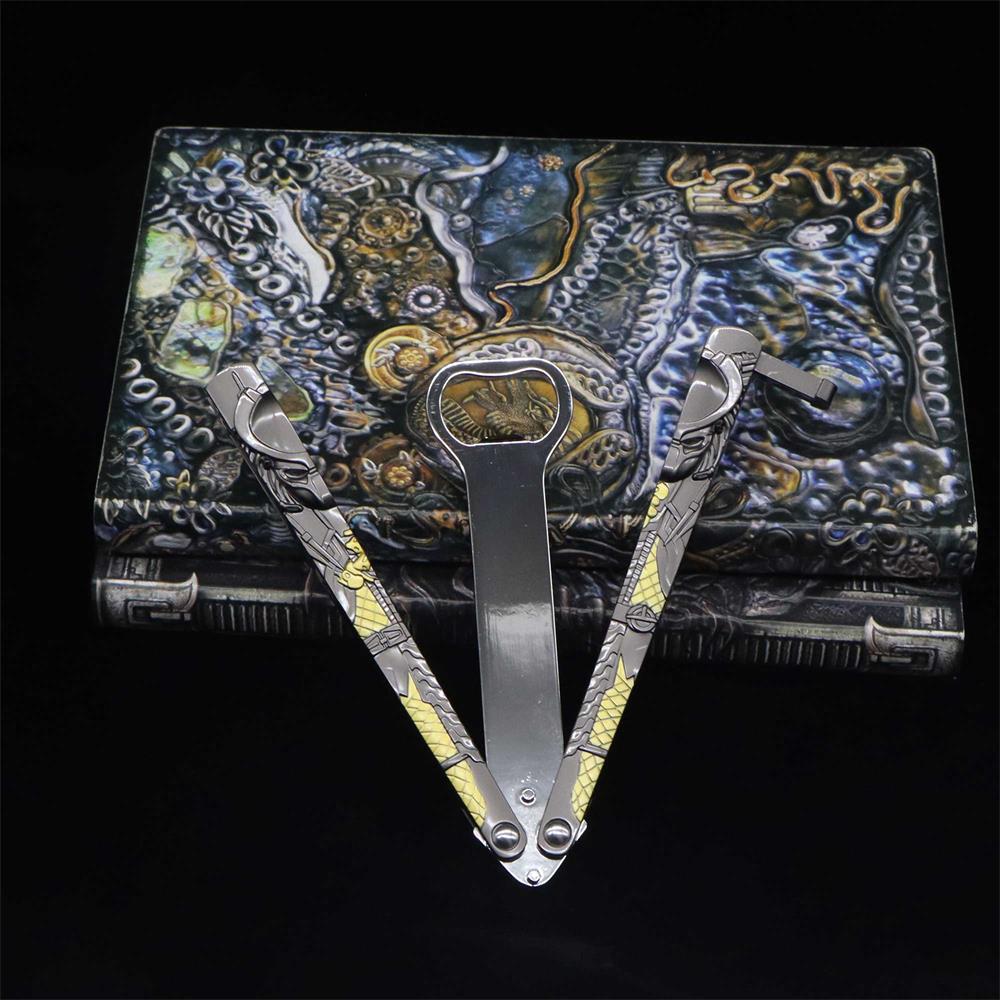 Metal Predator & Alien Balisong Bottle Opener - Tophatter Daily Deals