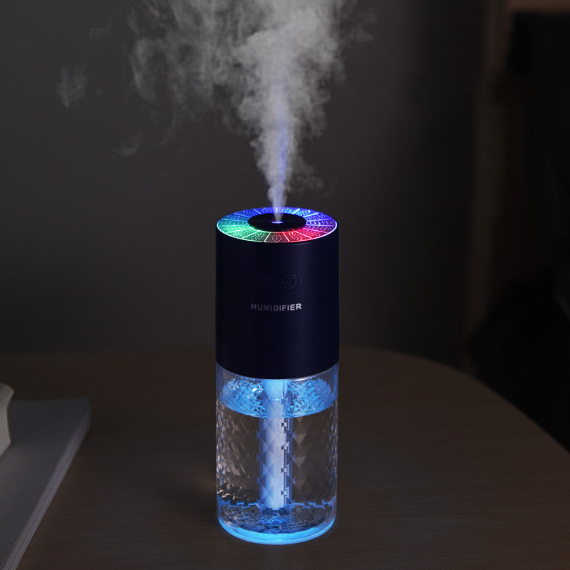 Aromatherapy Essential Oil Wireless Rechargeable Car Humidifier Dark sea blue USB 0 - Tophatter Daily Deals