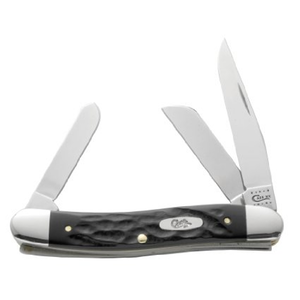 Case - Stockman Medium - Rough Black - 18222 Knives - Tophatter Daily Deals