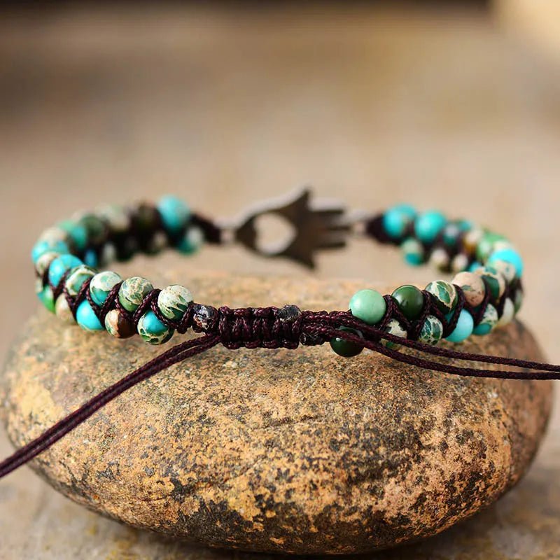 Turquoise Beaded Bracelet Bracelets - Tophatter Daily Deals