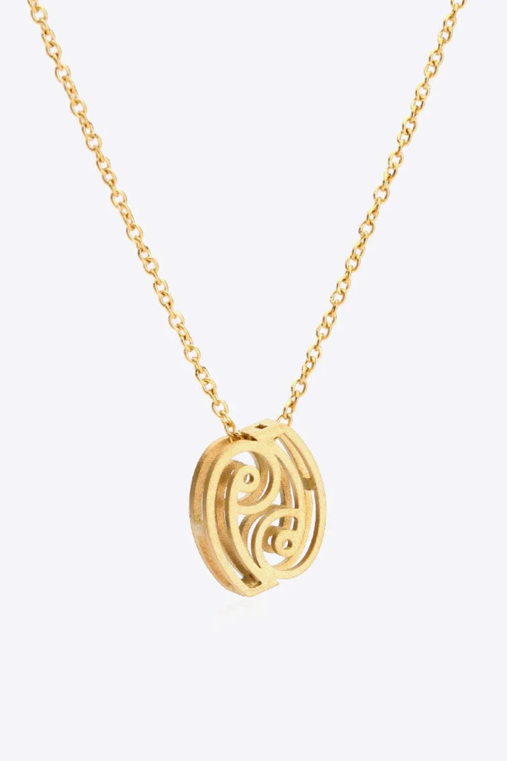 18K Gold Plated Constellation Pendant Necklace Cancer One Size Necklaces - Tophatter Daily Deals