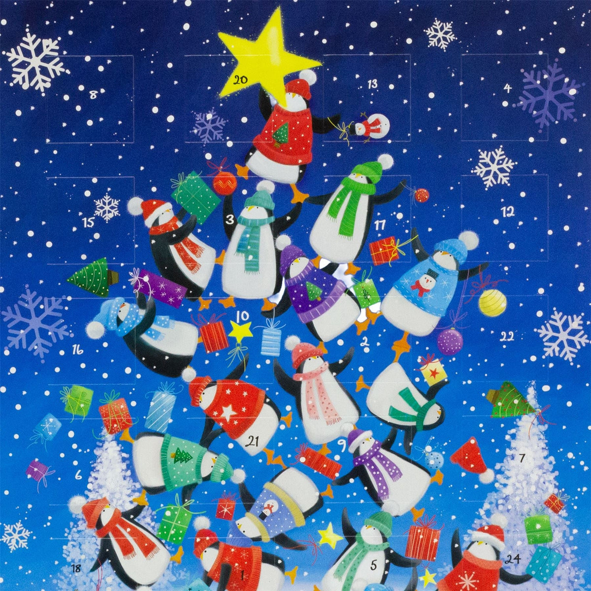 Playful Penguins Christmas Advent Calendar | Christmas Picture Advent Calendar Advent Calendar - Tophatter Daily Deals