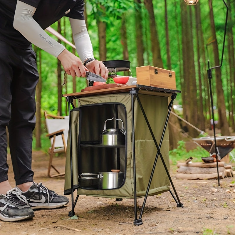 Storage Cabinet Table Camping Outdoor Recreation > Camping > Camp Furniture - Tophatter Daily Deals