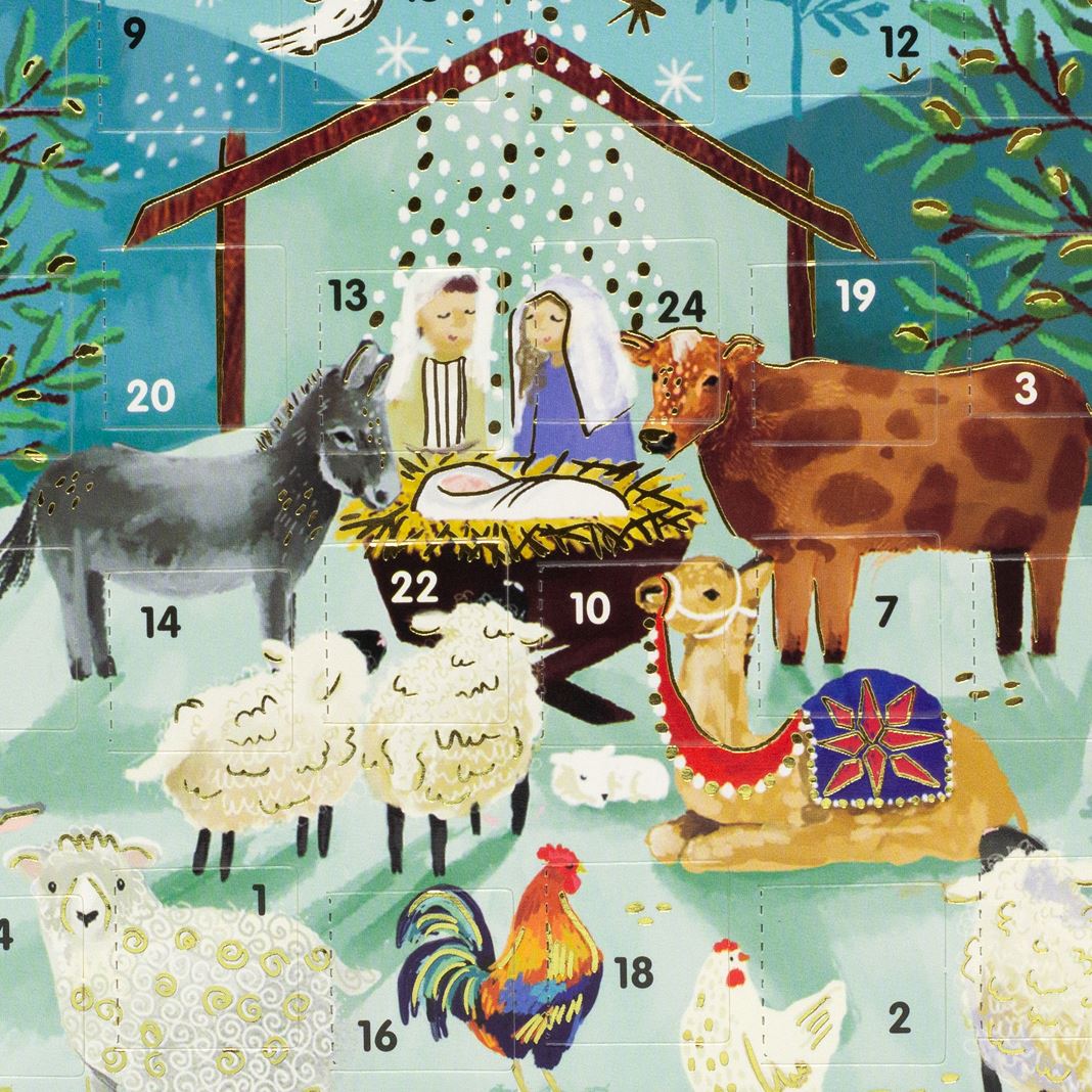 The Nativity Christmas Advent Calendar Greetings Card | Door Advent Calendar Advent Calendar - Tophatter Daily Deals