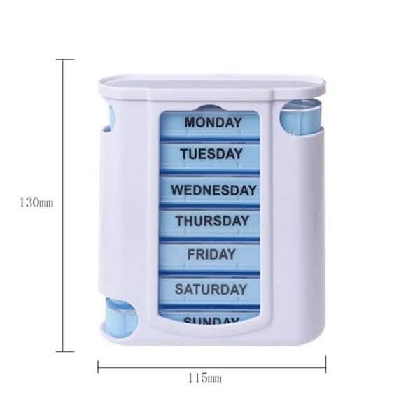 28 Grid Container Organizer Medicine Weekly Storage Pill 7 Day Tablet Sorter Box Case Health & Wellness - Tophatter Daily Deals