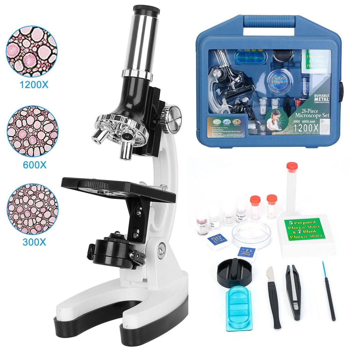 28-Pieces: Kid Microscope Set Experimental Observation Monocular Toys & Games - Tophatter Daily Deals