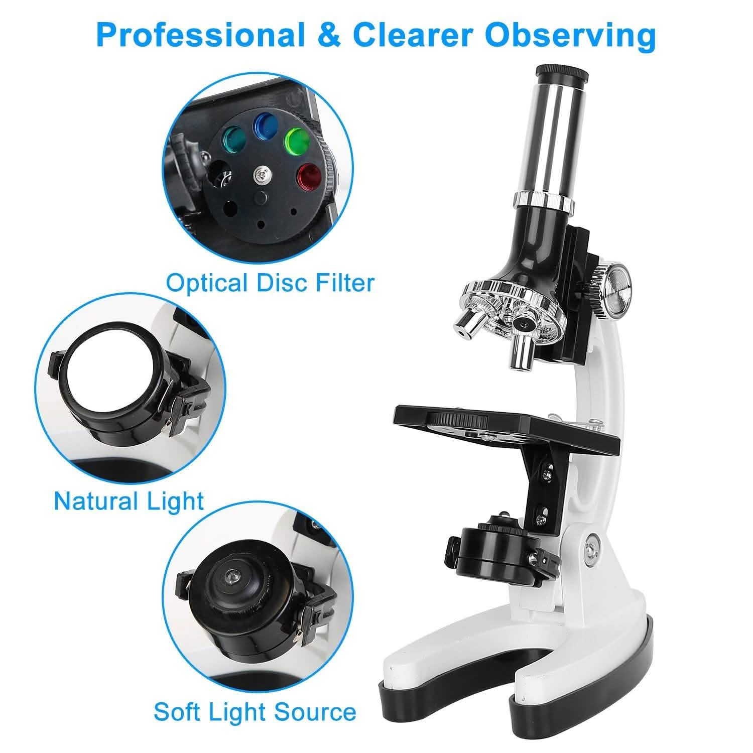 28-Pieces: Kid Microscope Set Experimental Observation Monocular Toys & Games - Tophatter Daily Deals