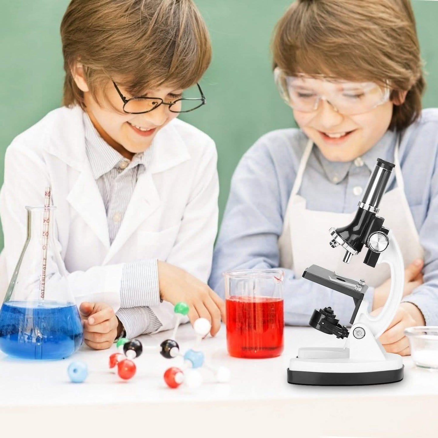 28-Pieces: Kid Microscope Set Experimental Observation Monocular Toys & Games - Tophatter Daily Deals