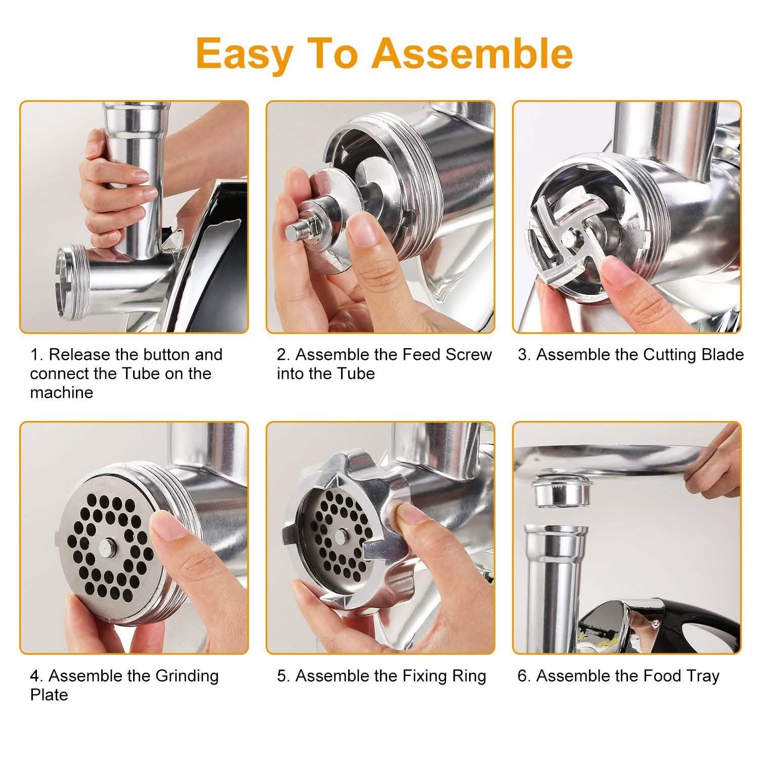 2800W Electric Meat Grinder Set Kitchen Appliances - Tophatter Daily Deals