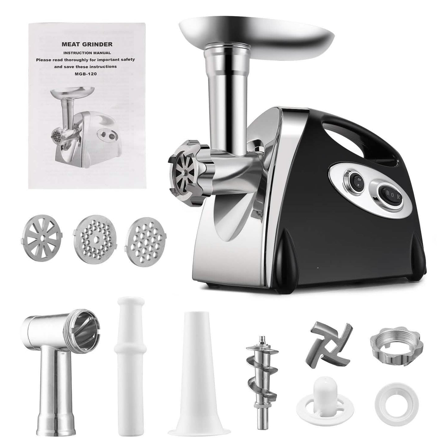 2800W Electric Meat Grinder Set Kitchen Appliances - Tophatter Daily Deals