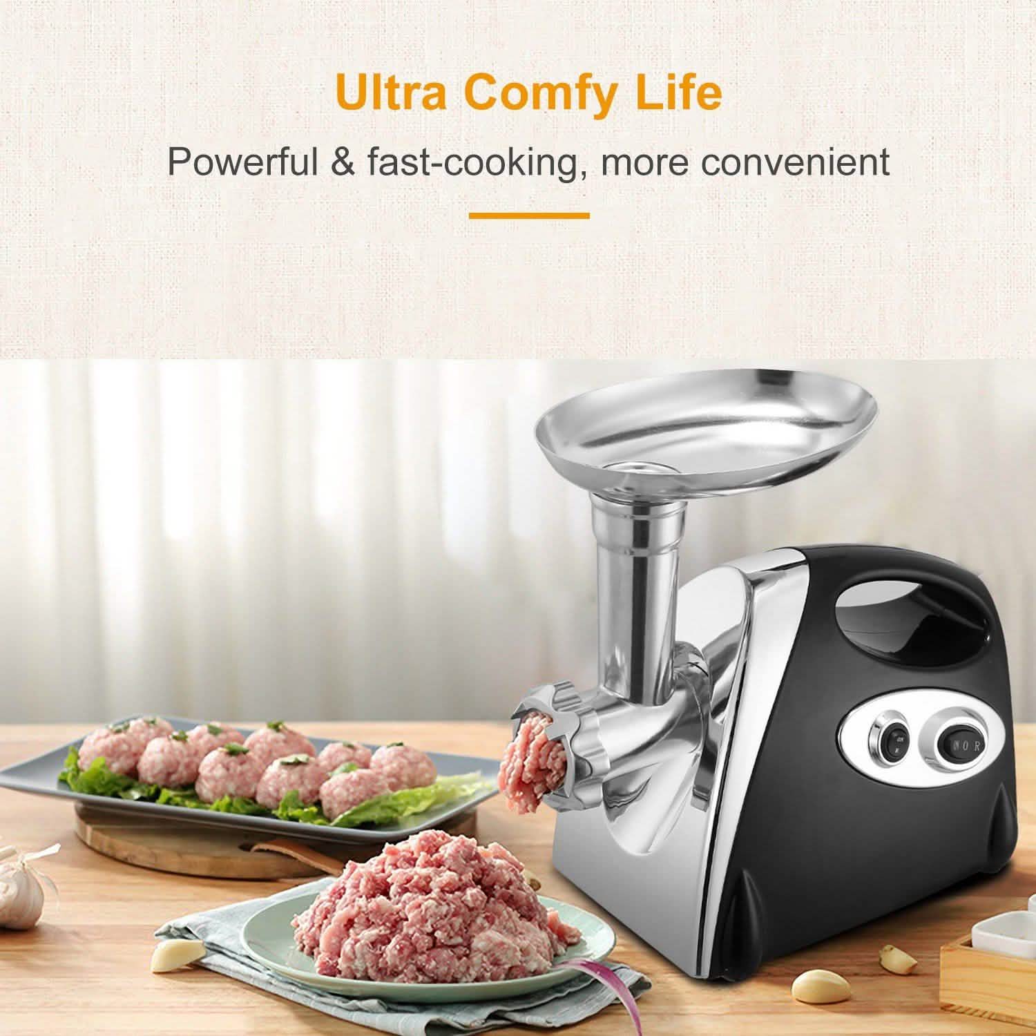 2800W Electric Meat Grinder Set Kitchen Appliances - Tophatter Daily Deals