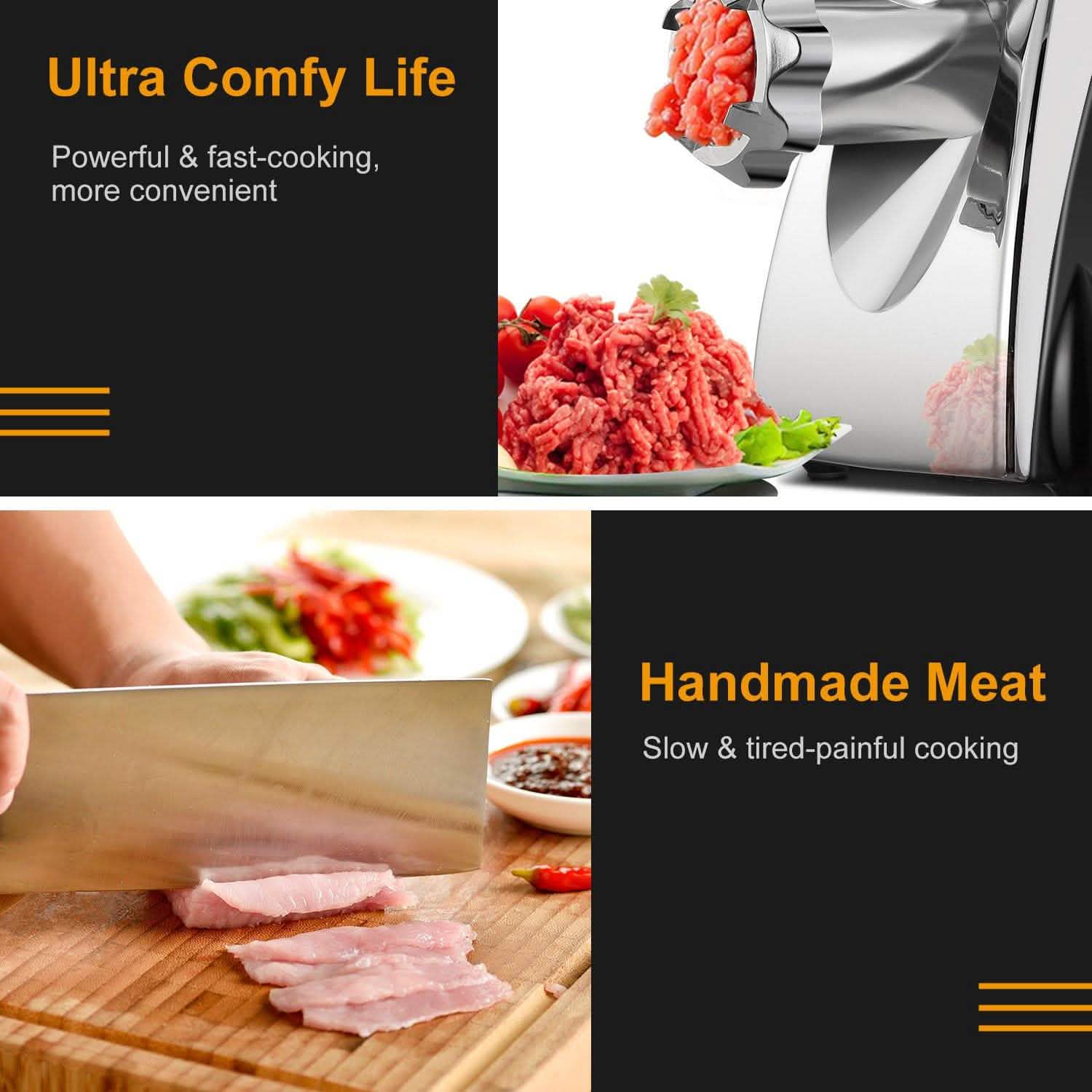 2800W Electric Meat Grinder Set Kitchen Appliances - Tophatter Daily Deals