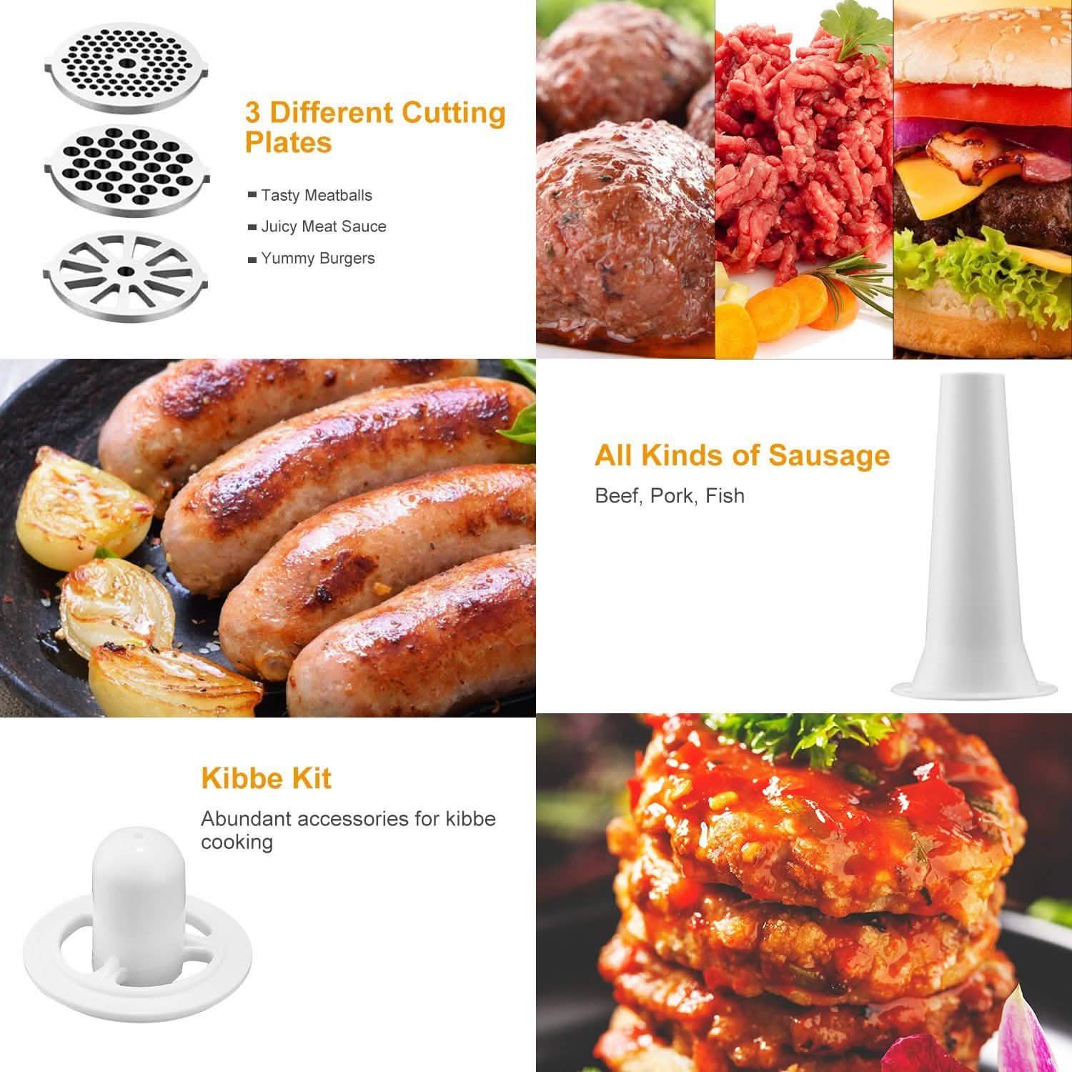 2800W Electric Meat Grinder Set Kitchen Appliances - Tophatter Daily Deals