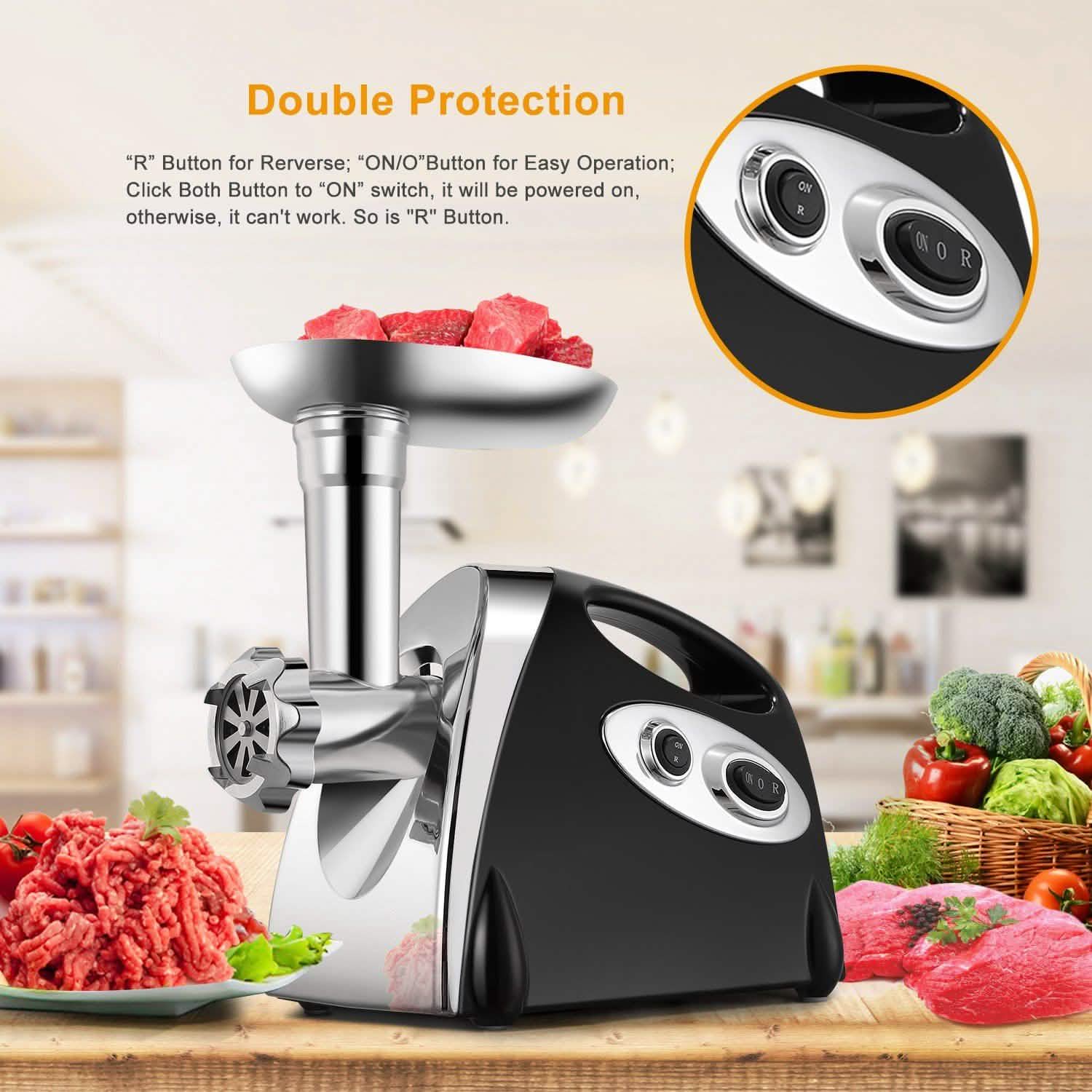 2800W Electric Meat Grinder Set Kitchen Appliances - Tophatter Daily Deals