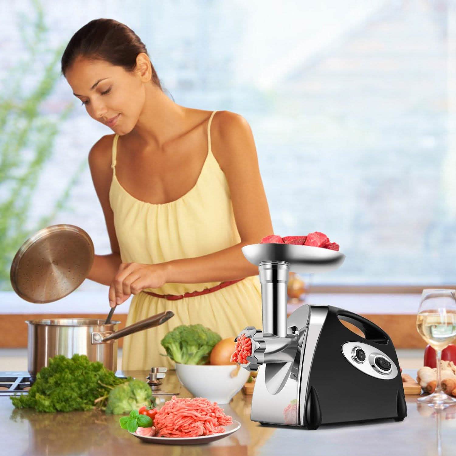 2800W Electric Meat Grinder Set Kitchen Appliances - Tophatter Daily Deals