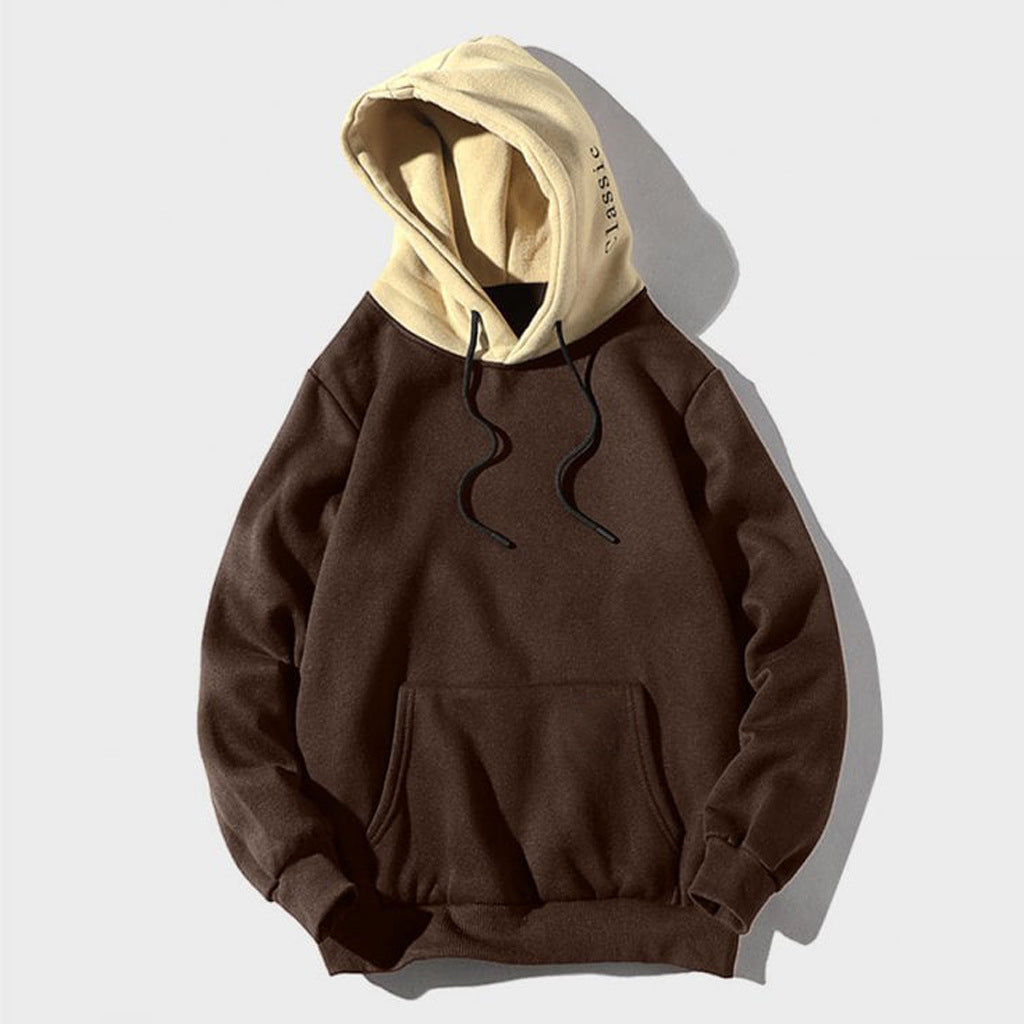 Soft Relaxed Men's Pullover Hoodie - Contrast Hood, Casual Coffee 3D Changing Face Moving Picture Frame - Tophatter Daily Deals