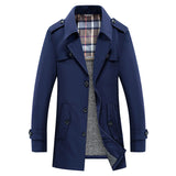 Business Winter Mid-length Winter Plus Size Jacket Navy Blue 0 - Tophatter Daily Deals