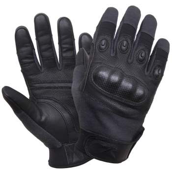 Rothco Carbon Fiber Hard Knuckle Cut/Fire Resistant Gloves LARGE - Tophatter Daily Deals