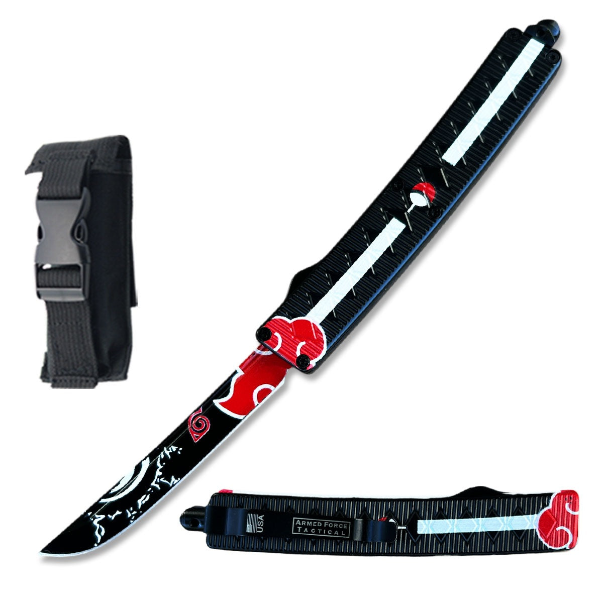 8.5" Sasuki Grass Cutter Anime Automatic OTF Knife - TOPHATTER'S ARMORY DEALS Collectible Weapons - Tophatter Daily Deals