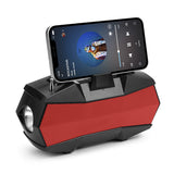 Bluetooth Speaker With Antenna Flashlight Gift Red USB 0 - Tophatter Daily Deals