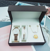 5-piece watch gift box set fashion decoration Rose golden 0 - Tophatter Daily Deals