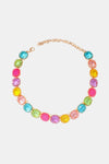 Zinc Alloy Resin Necklace Multicolor One Size Necklaces - Tophatter Daily Deals