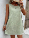 Asymmetrical Neck Sleeveless Dress Light Green Casual Dresses - Tophatter Daily Deals