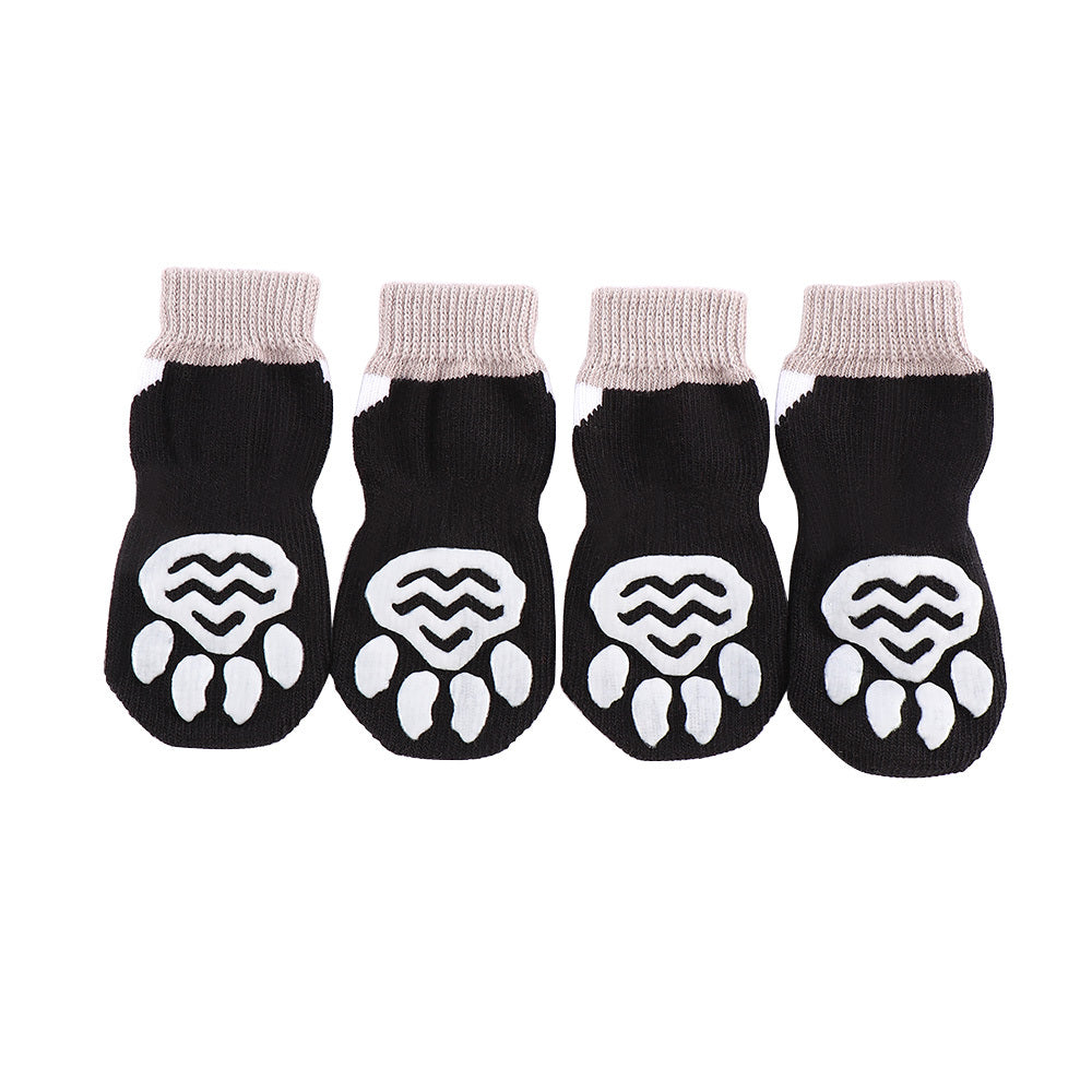 Breathable shoe cover Indoor Pet socks Black 0 - Tophatter Daily Deals