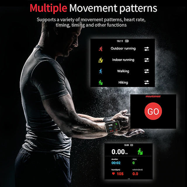 2.88 Inch Fitness Running Smartwatch Unbranded Fitness Smart Watch - Tophatter Daily Deals