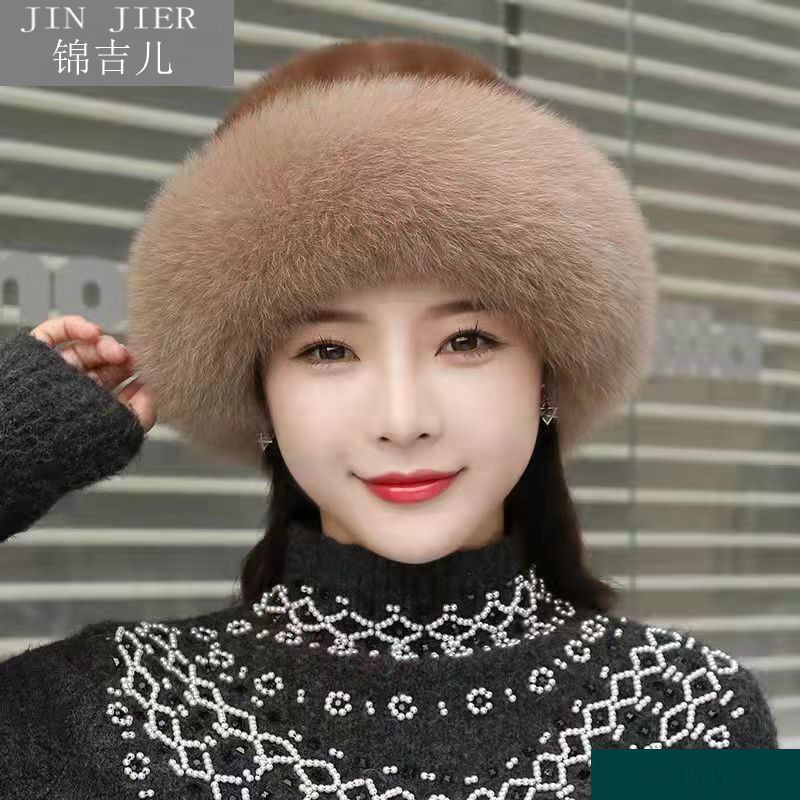 Warm Cozy Women’s Winter Hat - Rounded Crown, Faux Fur Khaki One Size - Tophatter Daily Deals
