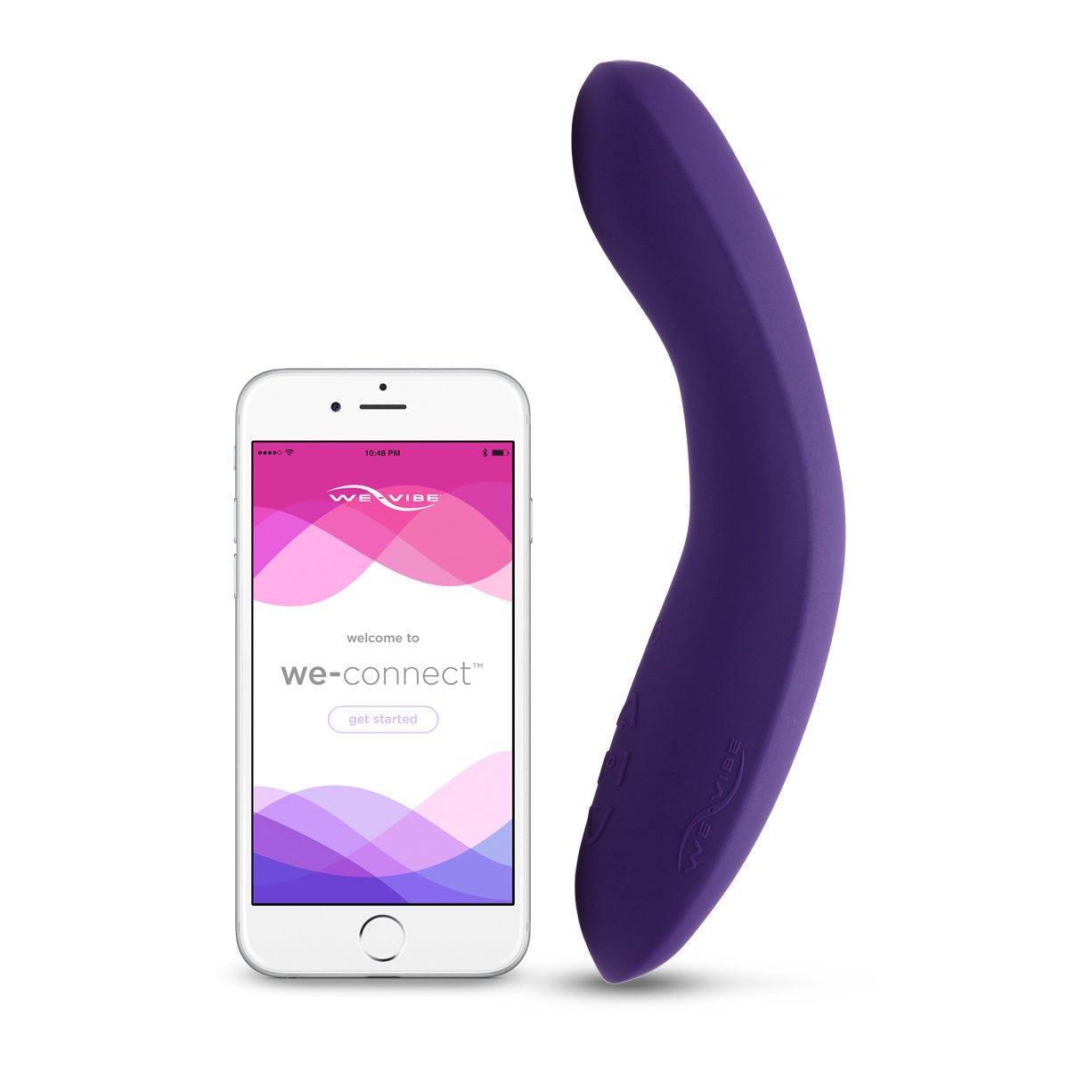 We-Vibe Rave G-Spot Vibrator in Purple Purple Silicone USB Rechargeable Vibrator - Tophatter Daily Deals