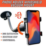 360 Car Rearview Mirror Rotation Adjustable Phone Holder Mount Multifunction Black 5 - Tophatter Daily Deals