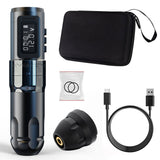 Adjustable Stroke Brushless Tattoo Pen Battery Pen High Power Black single battery USB 0 - Tophatter Daily Deals