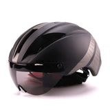 Bicycle Aero Helmet Cycling Helmet Road Mountain Integral Triathlon Bike Helmet Men Race Airo Time-Trial TT Bike Helmet Black ash 0 - Tophatter Daily Deals