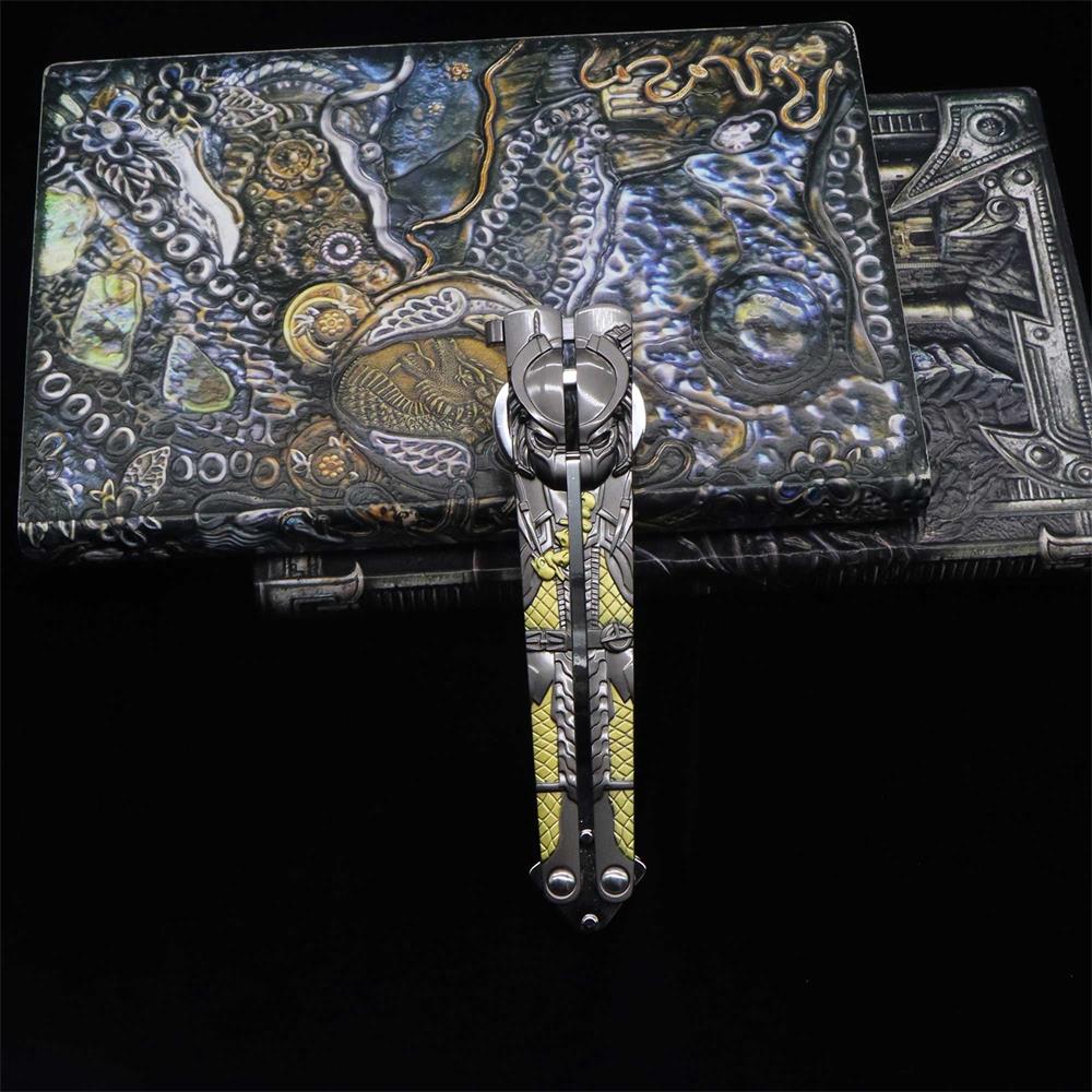 Metal Predator & Alien Balisong Bottle Opener - Tophatter Daily Deals