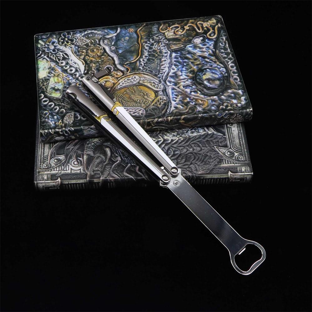 Dragon Head Totem & Sword Metal Balisong Bottle Opener - Tophatter Daily Deals
