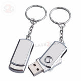Mini Metal Rotary USB Flash Drive 2.0 Key Chain Memory Stick 16/32/64gb USB Flash Drive - Tophatter Daily Deals
