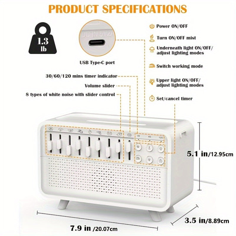 3-in-1 Sleep Night Light Humidifier Bluetooth Speaker Appliances > Aroma Diffusers & Humidifiers > Humidifiers - Tophatter Daily Deals