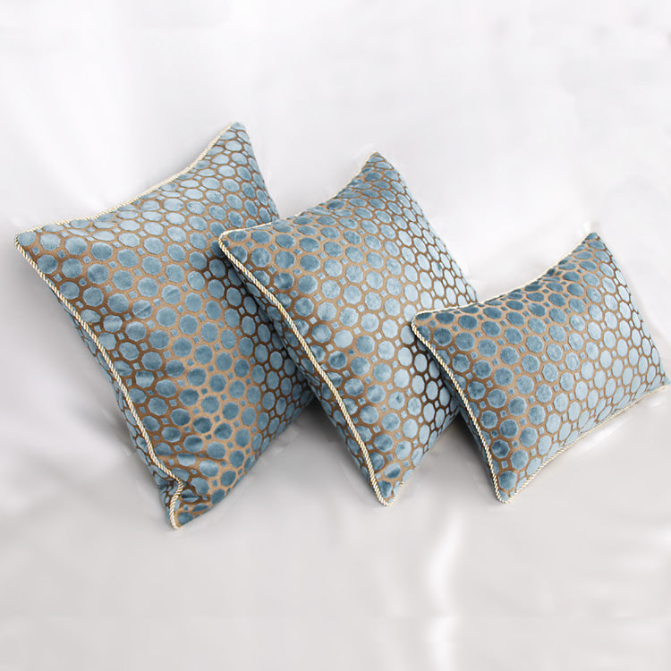 Blue Polka Dot Simple Head Of Bed Large Cushion Sofa Cushion Throw Pillow 0 - Tophatter Daily Deals
