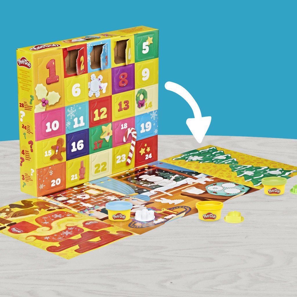 Play-Doh Christmas Advent Calendar with 24 Cans and 28 Fun Tools for Kids Advent Calendar - Tophatter Daily Deals